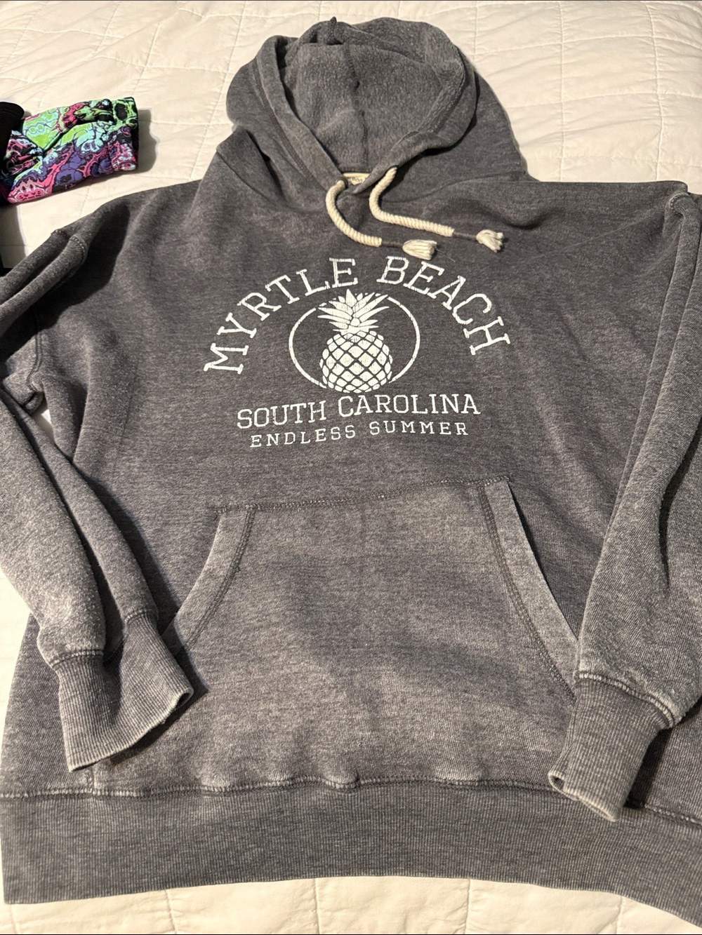 Myrtle Beach South Carolina Gray Hooded Sweatshirt - Endless Summer